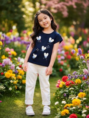 Applique Bunny T-shirt Fashion 